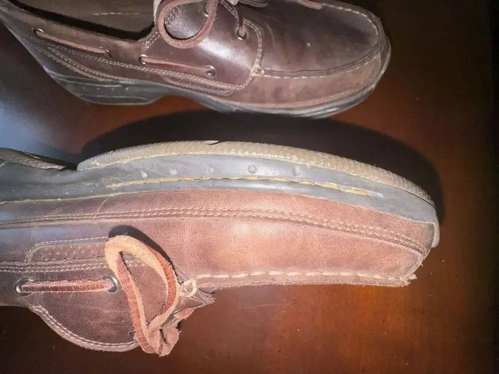 Dunham Brown Leather MCN420SB Boat Shoes Men's Size 10 D